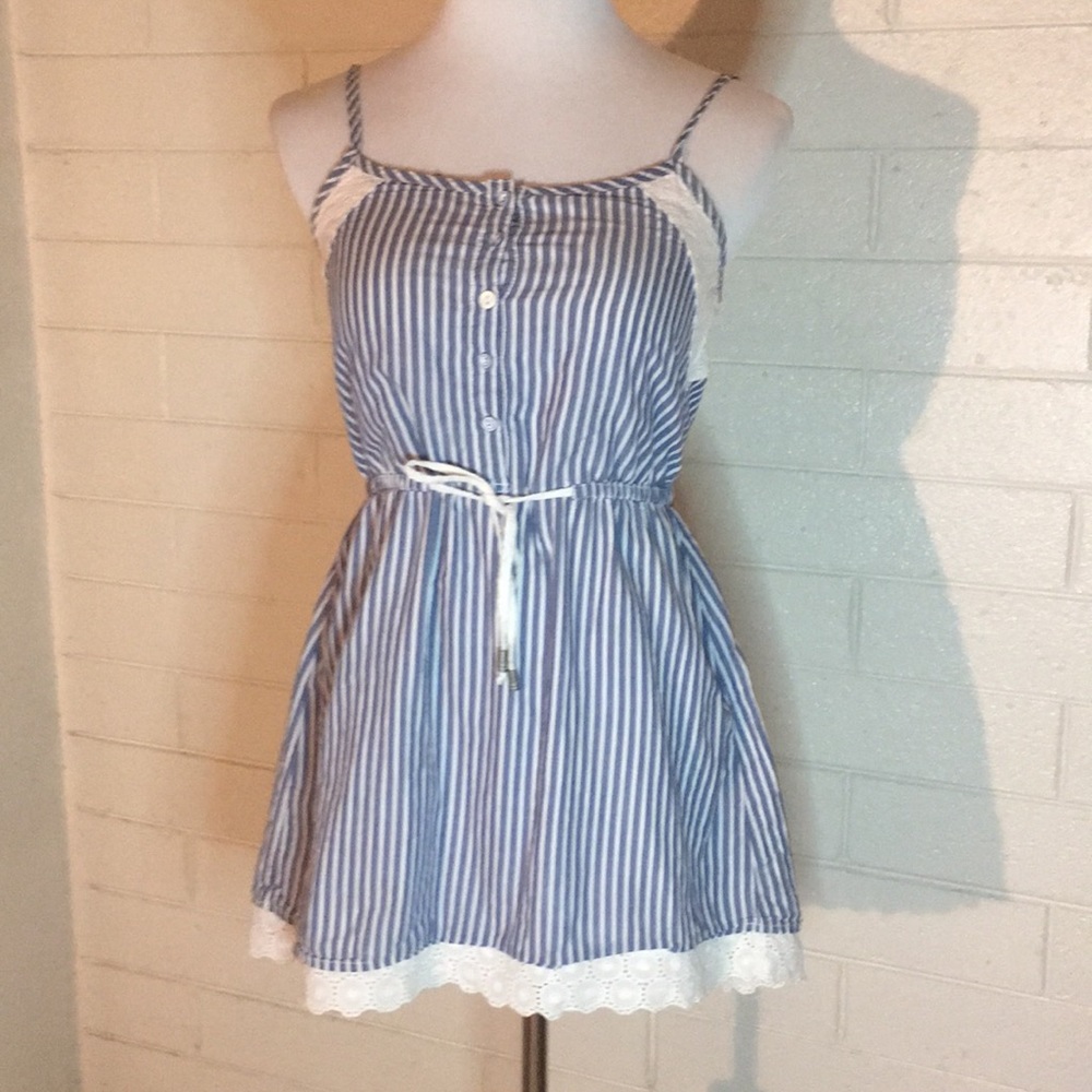💚 Bershka Striped Dress Size Med